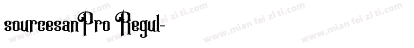 sourcesanPro Regul字体转换